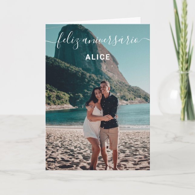 Photo Feliz Aniversario Carte d'anniversaire (Devant)