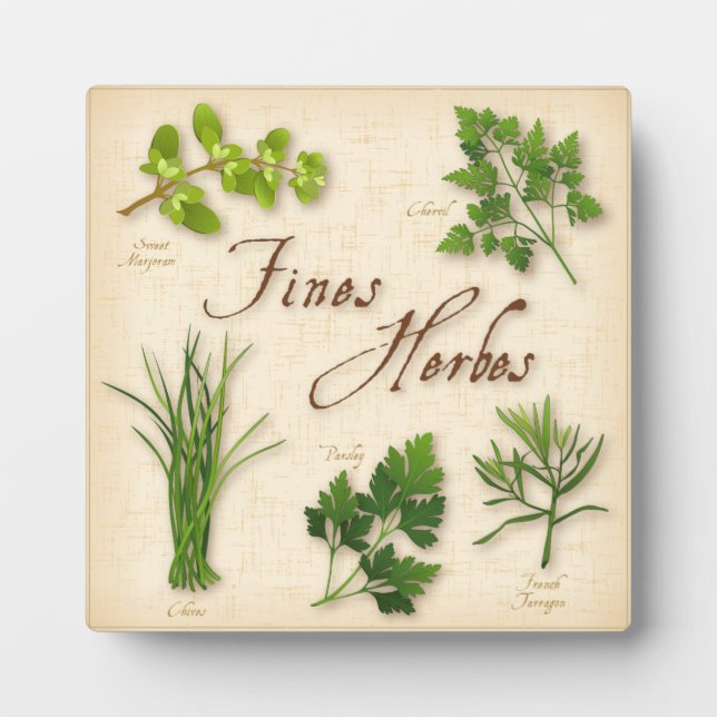 Photo Fines Herbes Plaque (Devant)