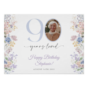 Photo Fleur sauvage de printemps 90e Affiche de bi
