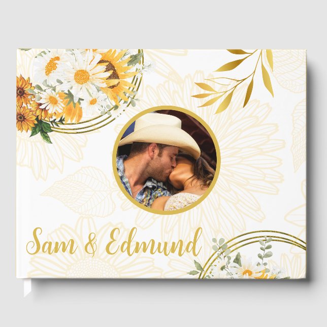 Photo Floral - Sunflowers & Daisies Livre d'or (Recto)