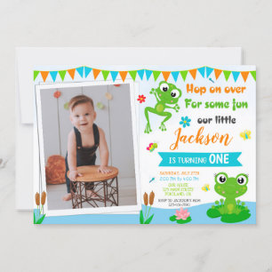 Photo Frog invitation d'anniversaire Reptile invit