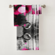 Photo Fuchsia Abstraite, gris et gris noir