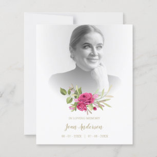 Photo Funérailles Romantique Floral Garland en ros