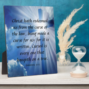 Photo Galates 3:13 Plaque