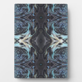 Photo Galaxy Acrylic Pour Painting Plaque