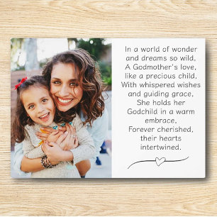 Photo Godmère et enfant Plaque personnalisée avec l'Ease