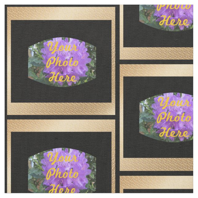 Photo Gold personnalisé, tissu Carré noir (Fermer)