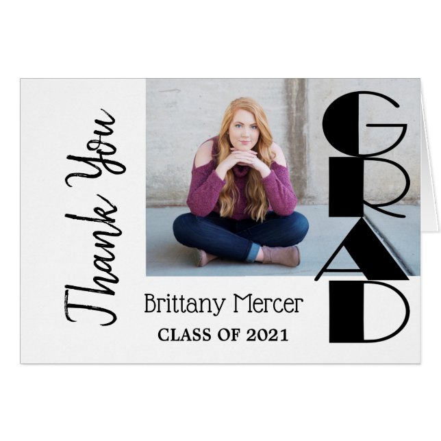 Photo Grad do-it-yourself - Merci (Devant Horizontal)