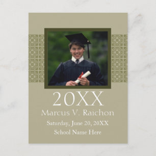 Photo Graduation Invitations Couleur claire