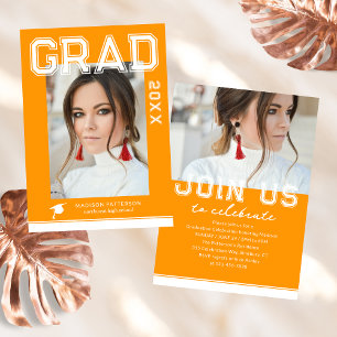 Photo Graduation Party Élégant Script moderne