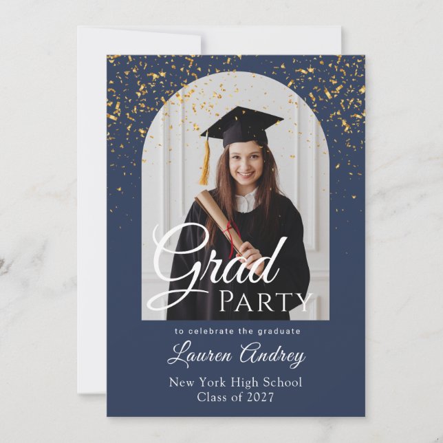 Photo Graduation Party Invitation (Devant)