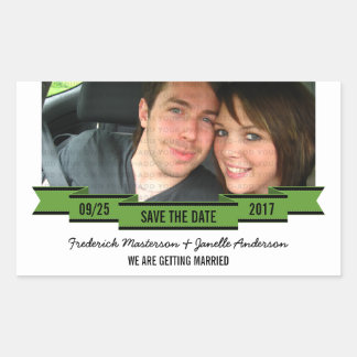 Photo Green Ribbon Enregistrer les stickers Date