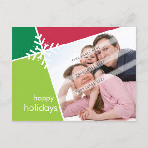 PHOTO GREETING CARTE POSTALE :: Flocon de neige mo
