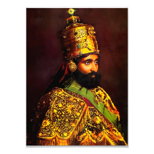 Photo Haile Selassie HIM Jah Rastafari impression artist