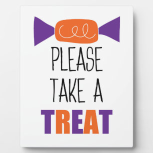 Photo Halloween Candy Please Take One  Plaque