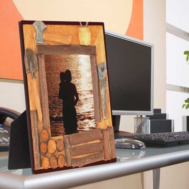 Photo Handyman's Wooden Frame Image Ajouter une plaque p (Handyman's Wooden Frame Image Add Photo Plaque)