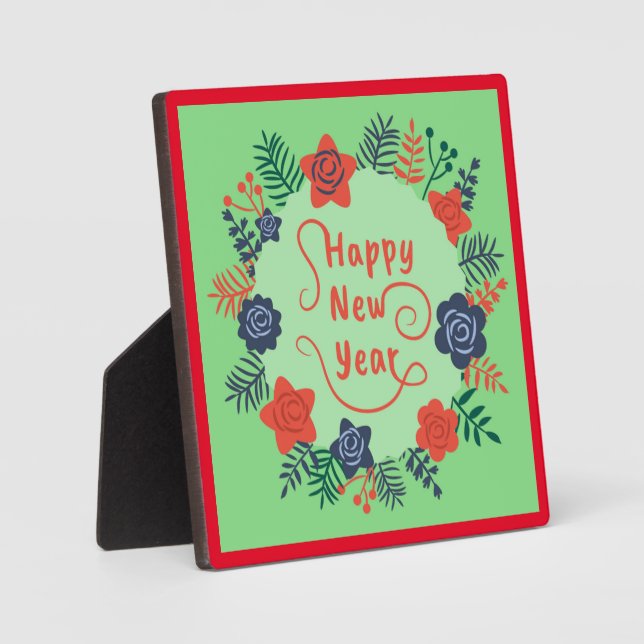 PHOTO HAPPY NEW YEAR PLAQUE (Recto)