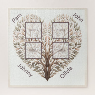 Photo Heart Puzzle Ajouter Quatre Photos