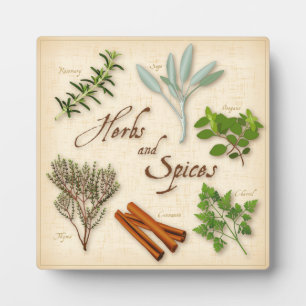 Photo Herbs and Spices Plaque