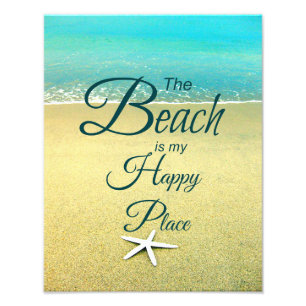 Photo heureuse de citation de plage d'endroit