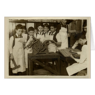 Photo historique vintage de garçons avec letterpre