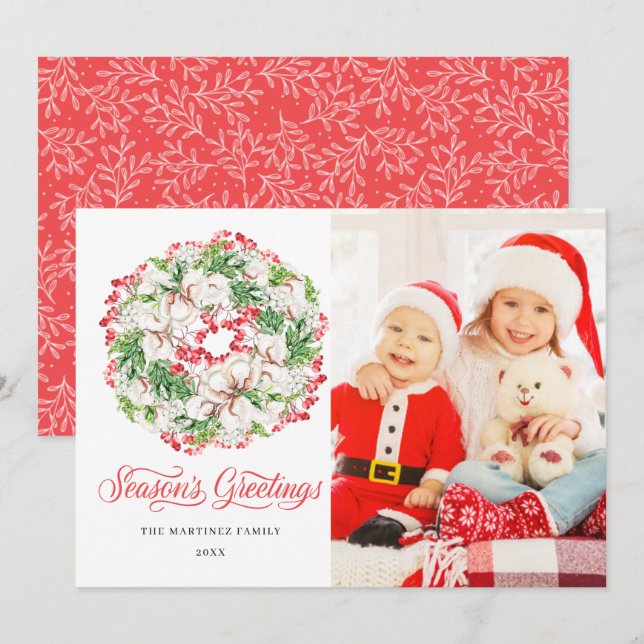 PHOTO Hiver Wreath Holiday Appartement Christmas C (Devant / Derrière)