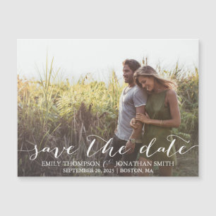 Photo horizontale Enregistrer la date Mariage de l