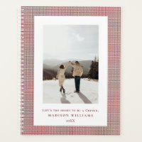 Photo Houndstooth Falu cadre rouge