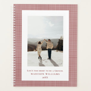Photo Houndstooth Falu cadre rouge
