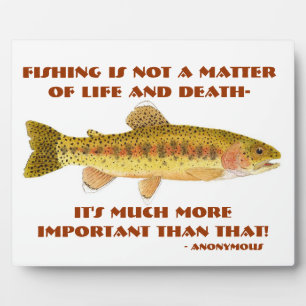 Photo Humorous Fishing Plaque