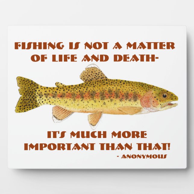 Photo Humorous Fishing Plaque (Devant)