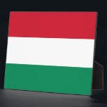Photo Hungarian Flag Plaque<br><div class="desc">Awesome Plaque with Flag of Hungary. This product its customizable.</div>
