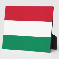 Hungarian Flag Plaque