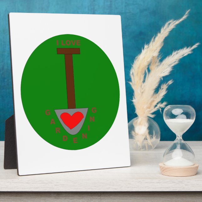 Photo I Love Gardening Plaque (Côté)