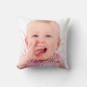 Photo "I love Mom" Coussin cadeau