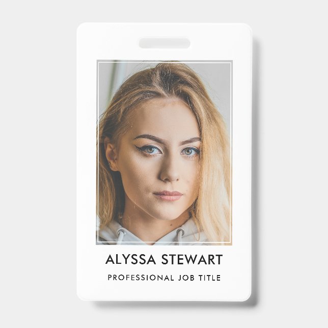 Photo ID entreprise de l'employé Badge personnel b (Avant)