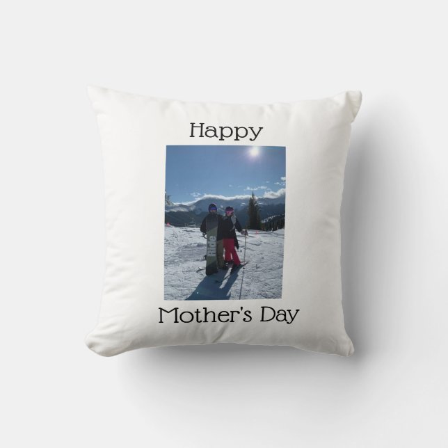 Photo Image Joyeux anniversaire maman Coussin jeté (Recto)