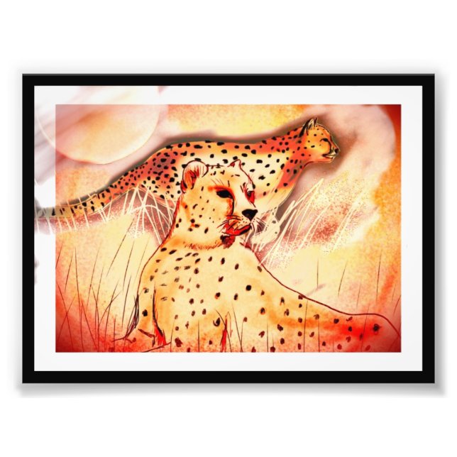 Photo Impression Cheetah 5x7 (Devant)
