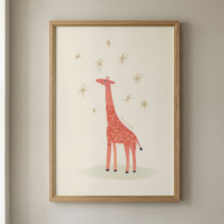 Photo Impression d'art de la nurserie de girafes | Décor