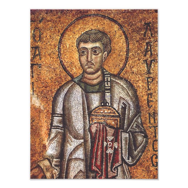 Photo Impression d'art mosaïque orthodoxe Saint Laurent (Devant)