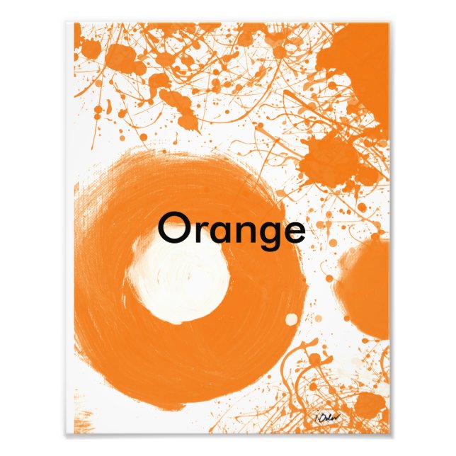 Photo Impression d'art orange (Devant)
