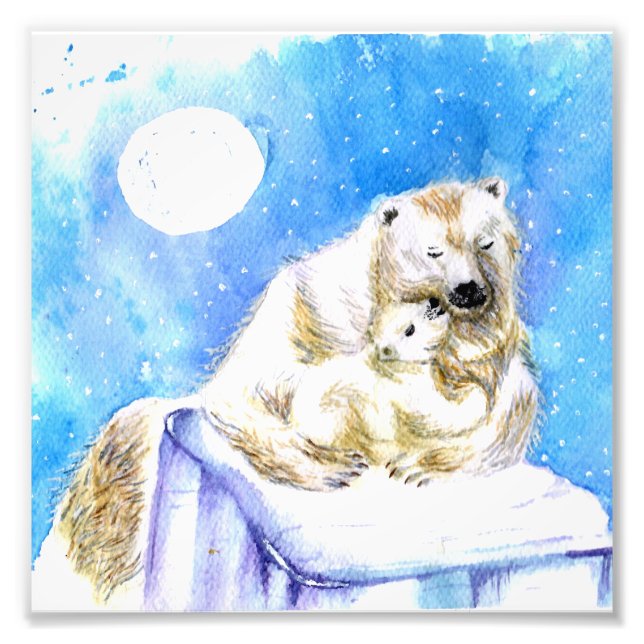 Photo Impression d'art sur les ours polaires (Devant)