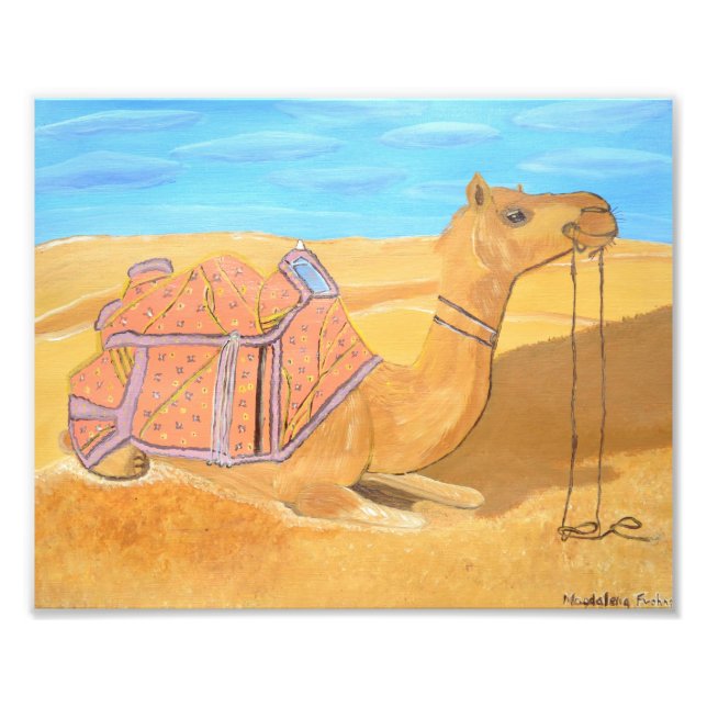 Photo Impression de chameau d'Arabie  (Devant)