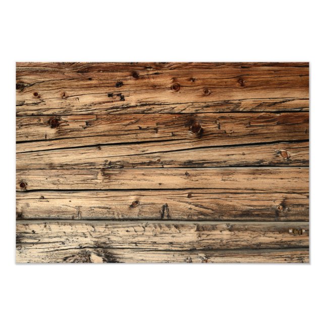 Photo Impression de fond de texture de bois de chêne anc (Devant)