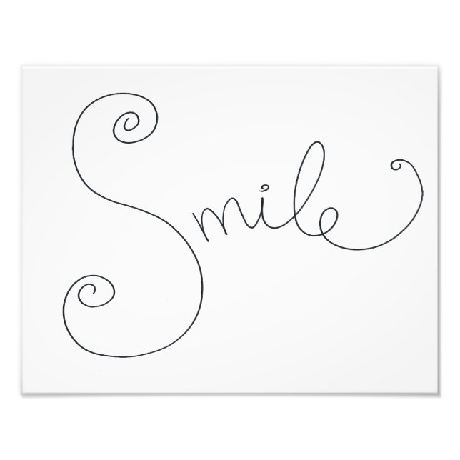 Photo impression de gribouillis souriant (Devant)