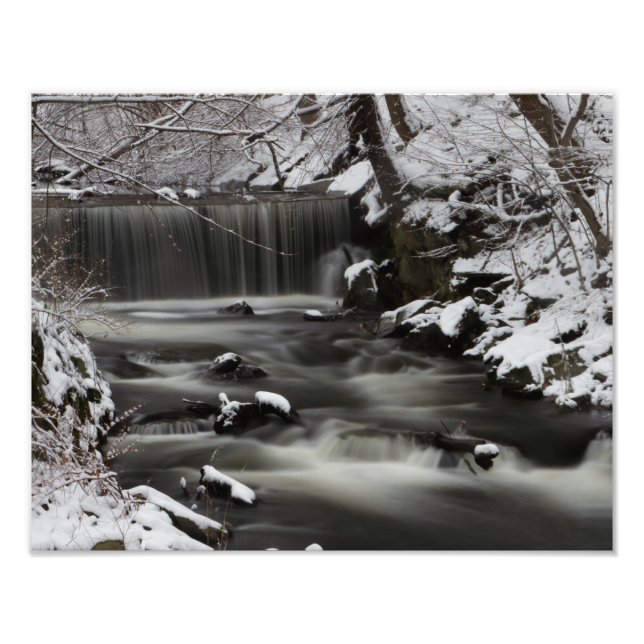 Photo Impression de la cascade d'hiver (Devant)