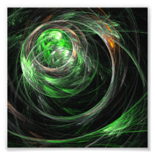 Photo Impression de photos d'art Abstrait vert du monde