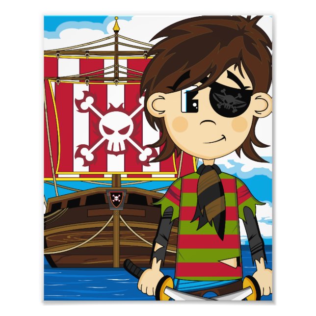 Photo Impression de photos de pirates et de navires mign (Devant)