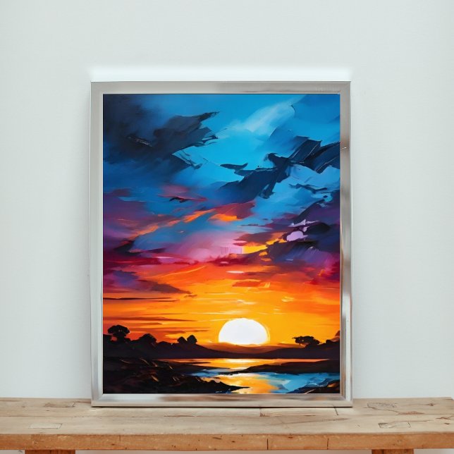 Photo Impression de toile de coucher de soleil (Créateur téléchargé)