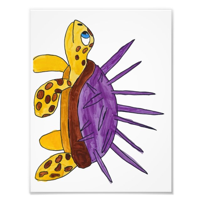 Photo Impression de tortue marine épineuse (Devant)